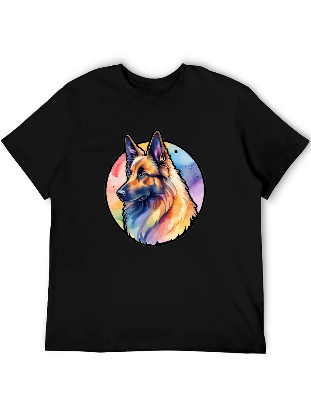 German Shepherd Watercolor T-Shirt