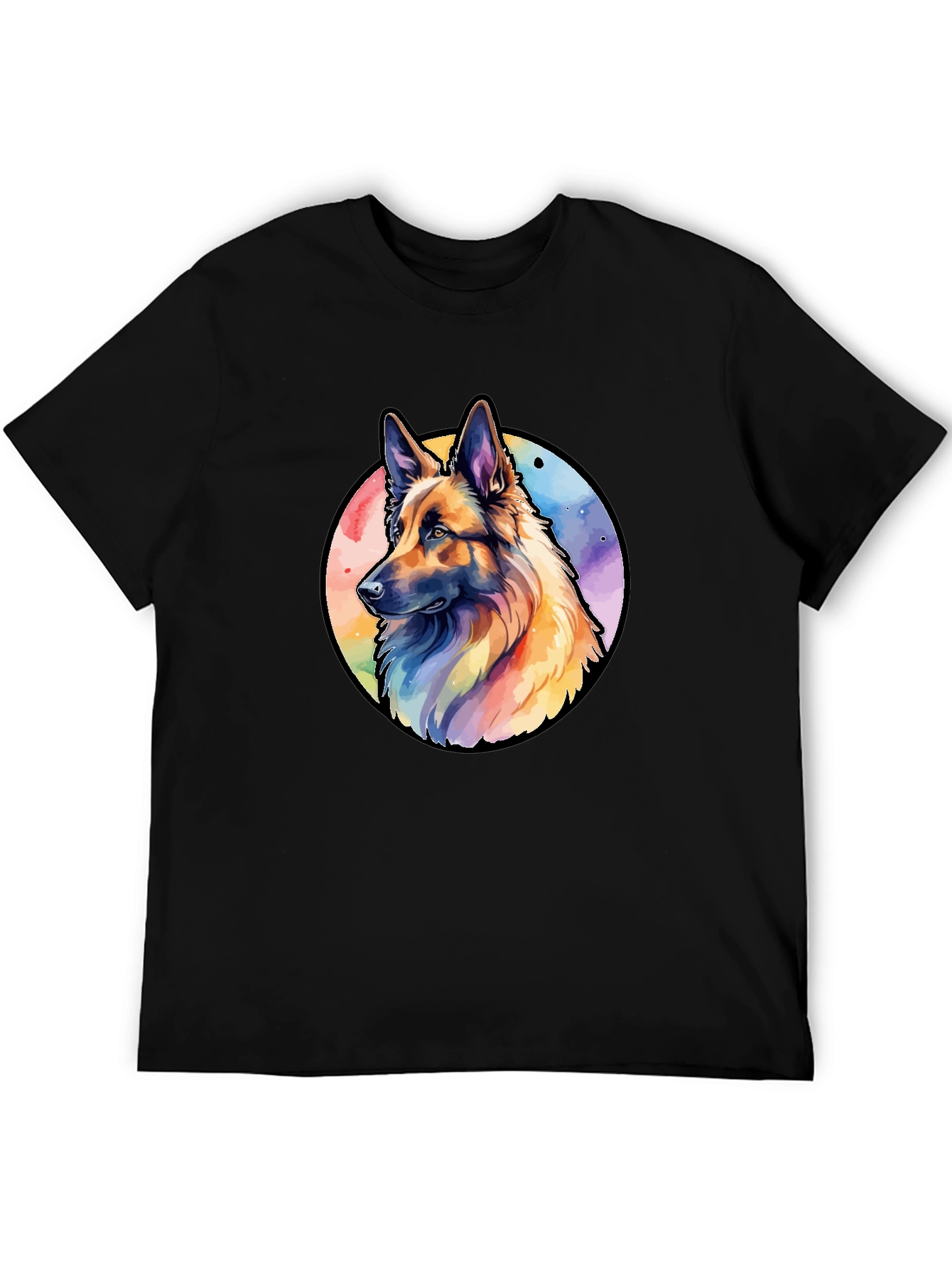 German Shepherd Watercolor T-Shirt