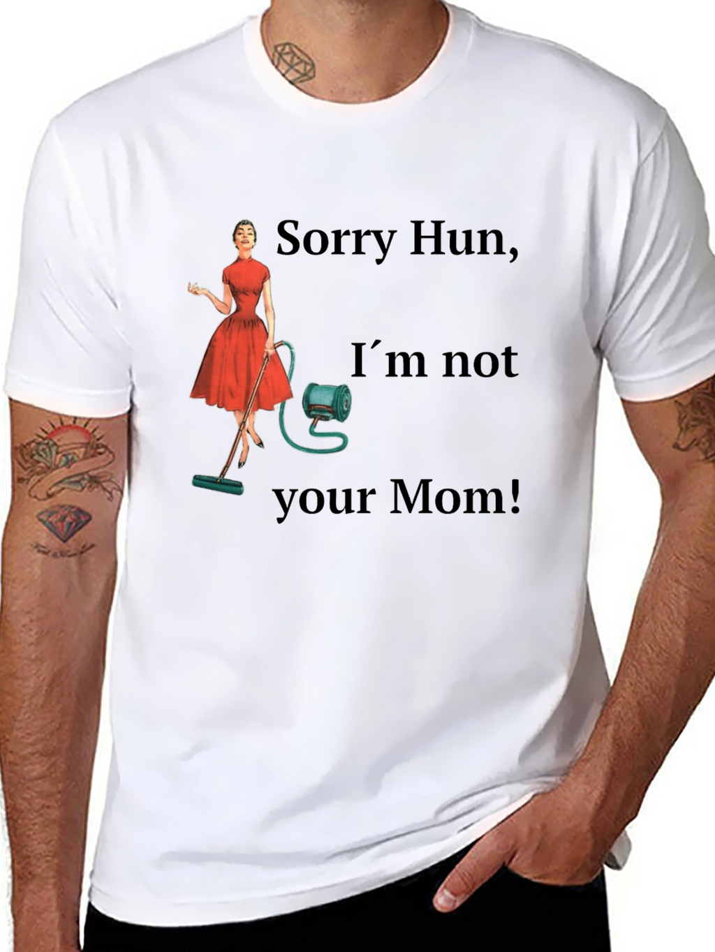 Funny Retro Housewife Graphic T-Shirt