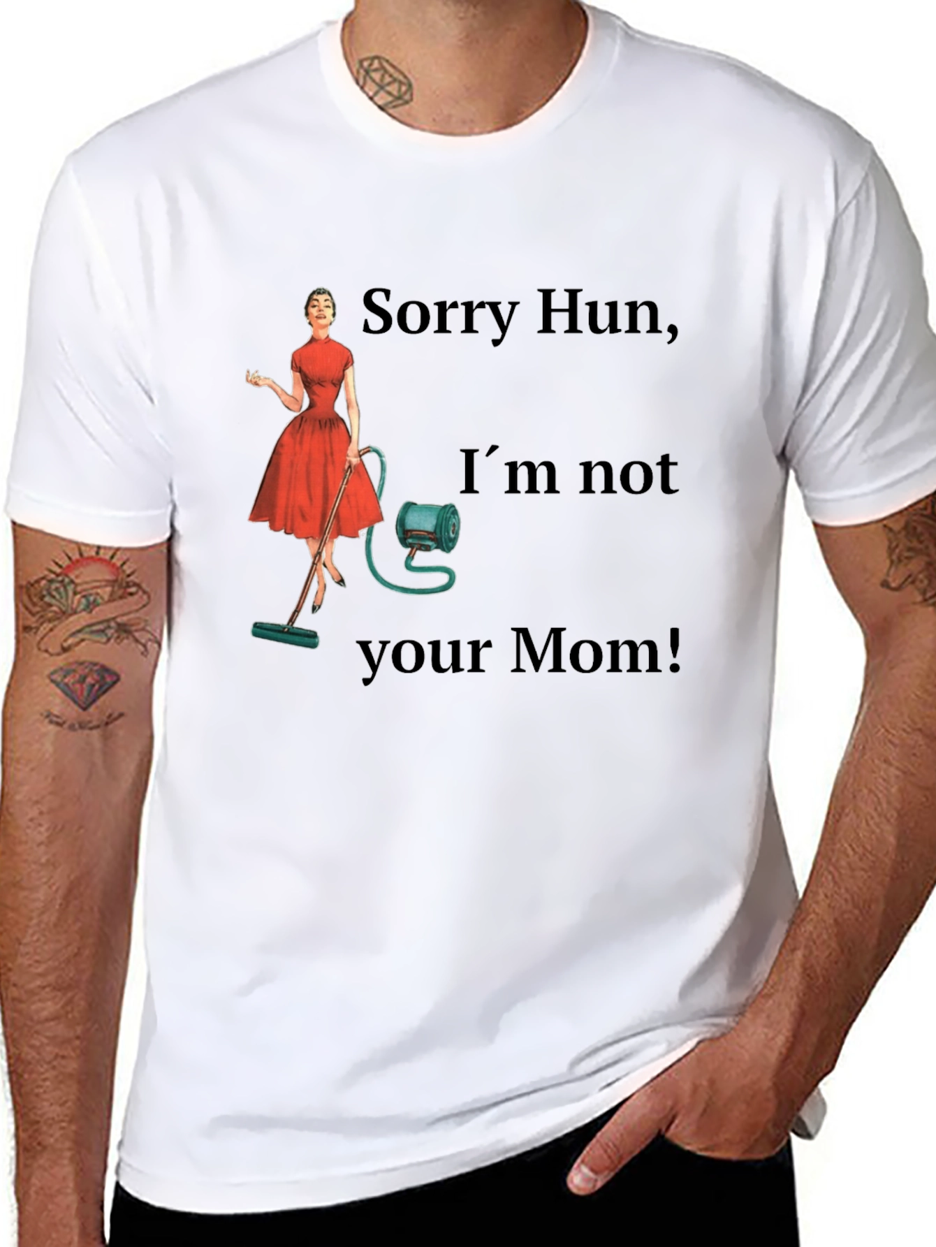 Funny Retro Housewife Graphic T-Shirt