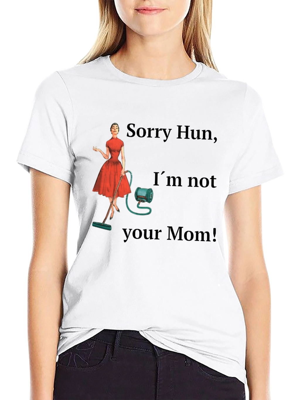 Funny Retro Housewife Graphic T-Shirt