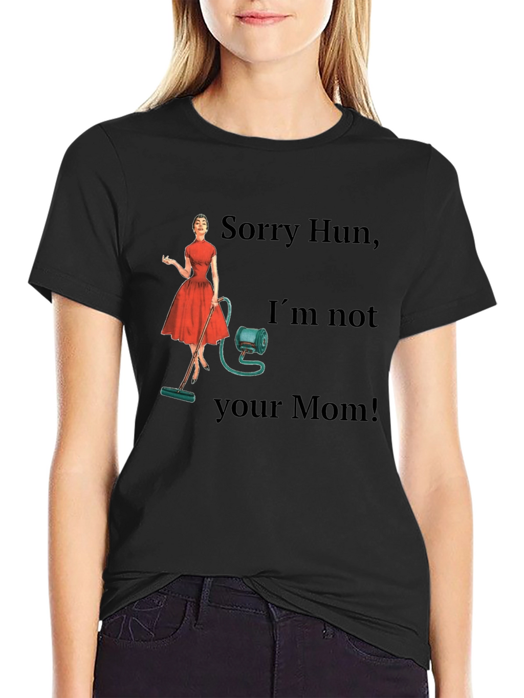 Funny Retro Housewife Graphic T-Shirt