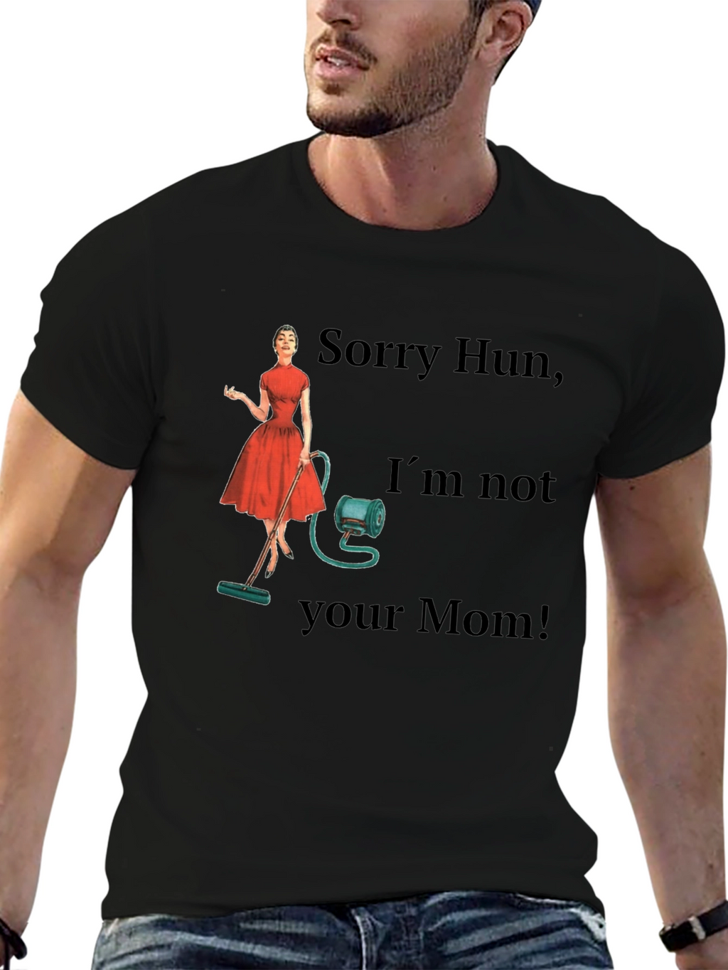 Funny Retro Housewife Graphic T-Shirt