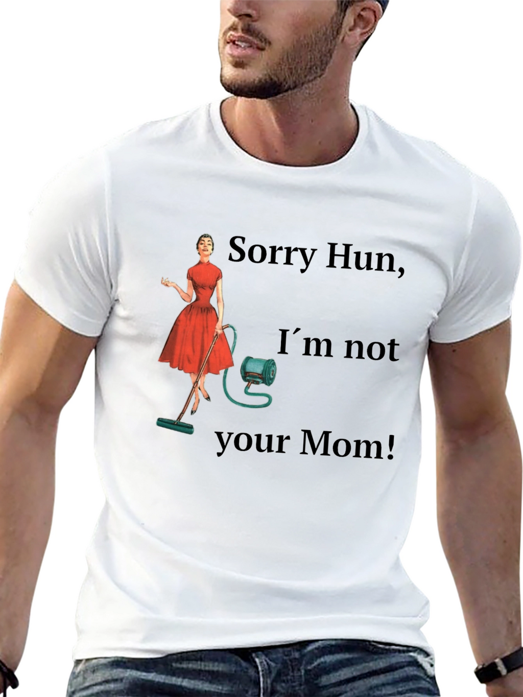 Funny Retro Housewife Graphic T-Shirt