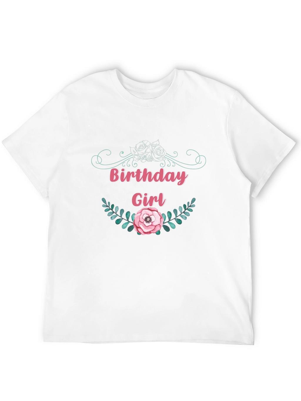 Birthday Girl Floral Graphic T-Shirt