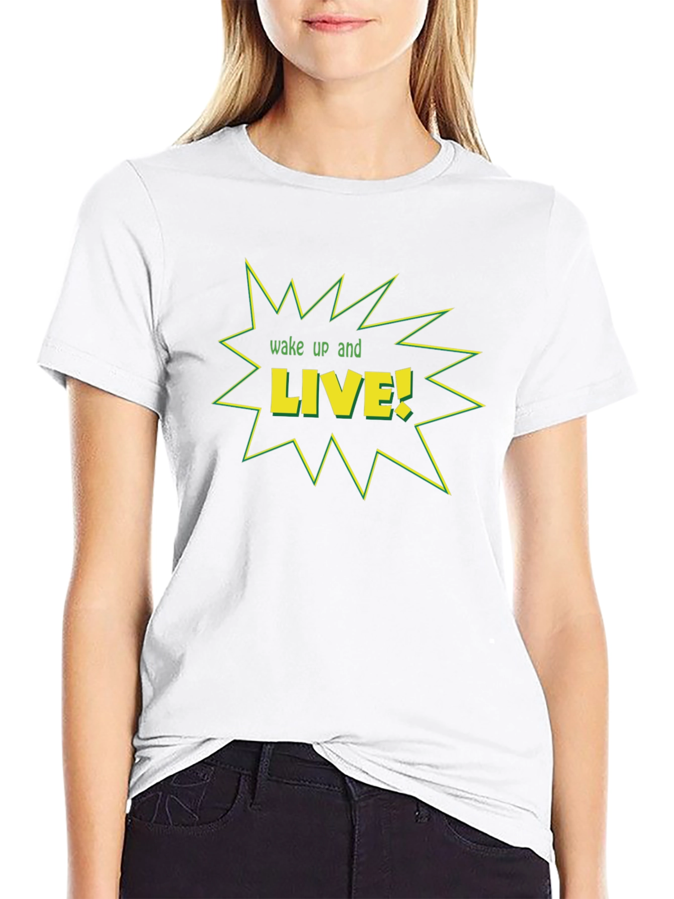 Wake Up and Live Graphic T-Shirt