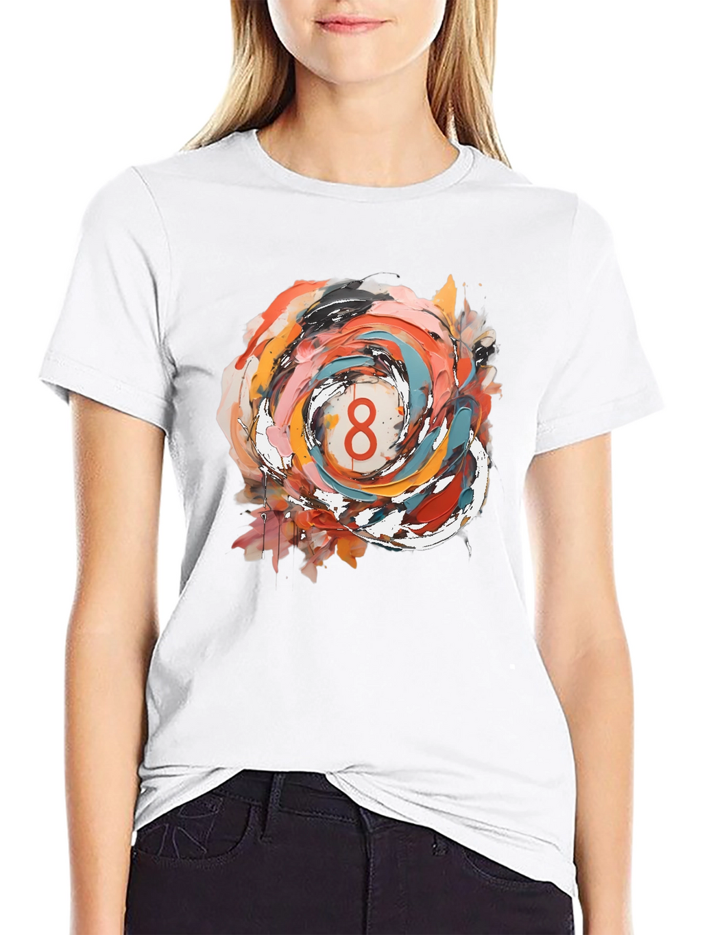 Abstract Number 8 Graphic Tee