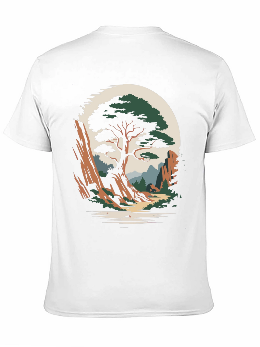 Natures Vista Graphic Tee - Stylish Tree Print