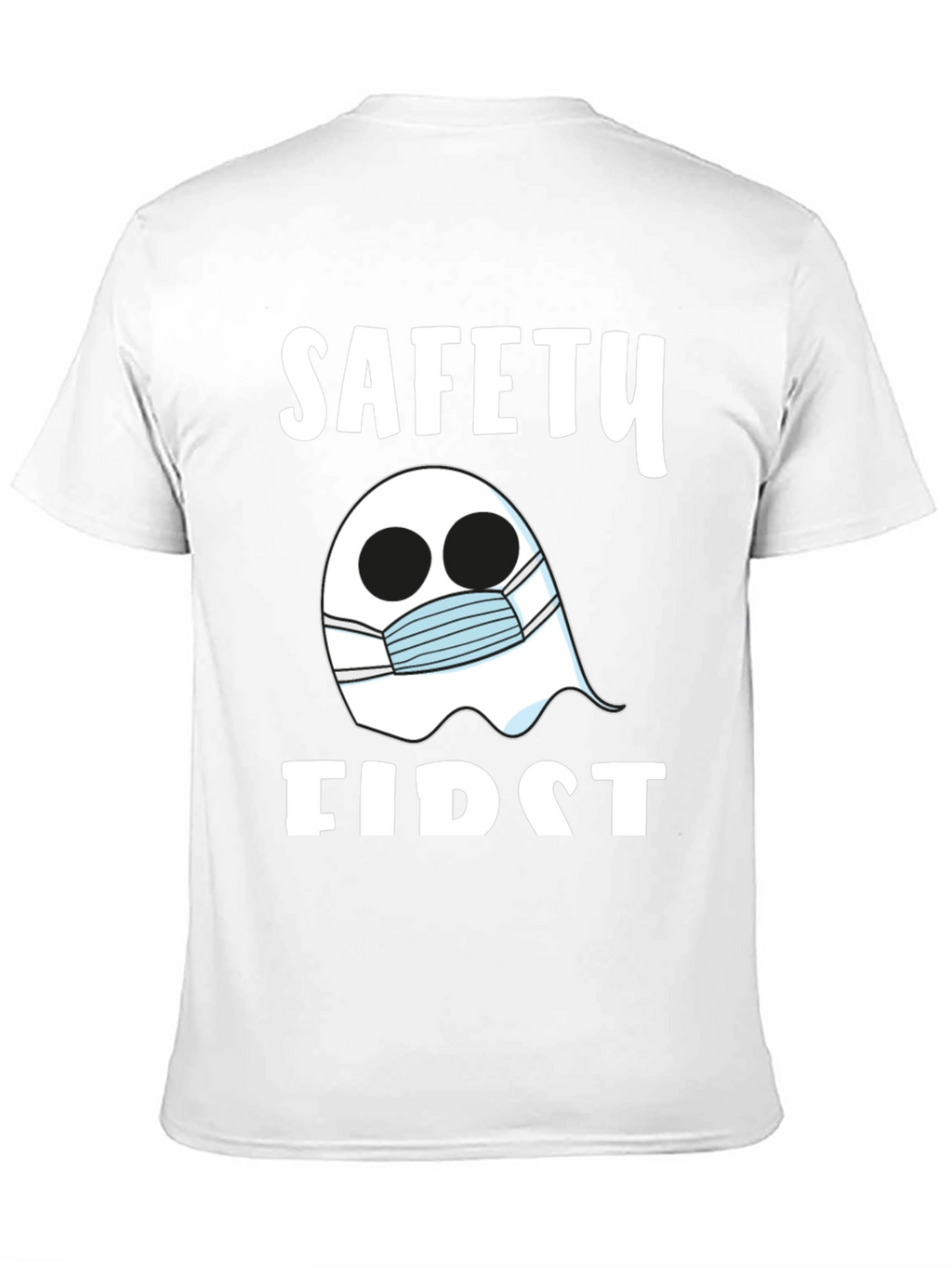 Safety First Ghost Mask T-Shirt - Halloween Costume