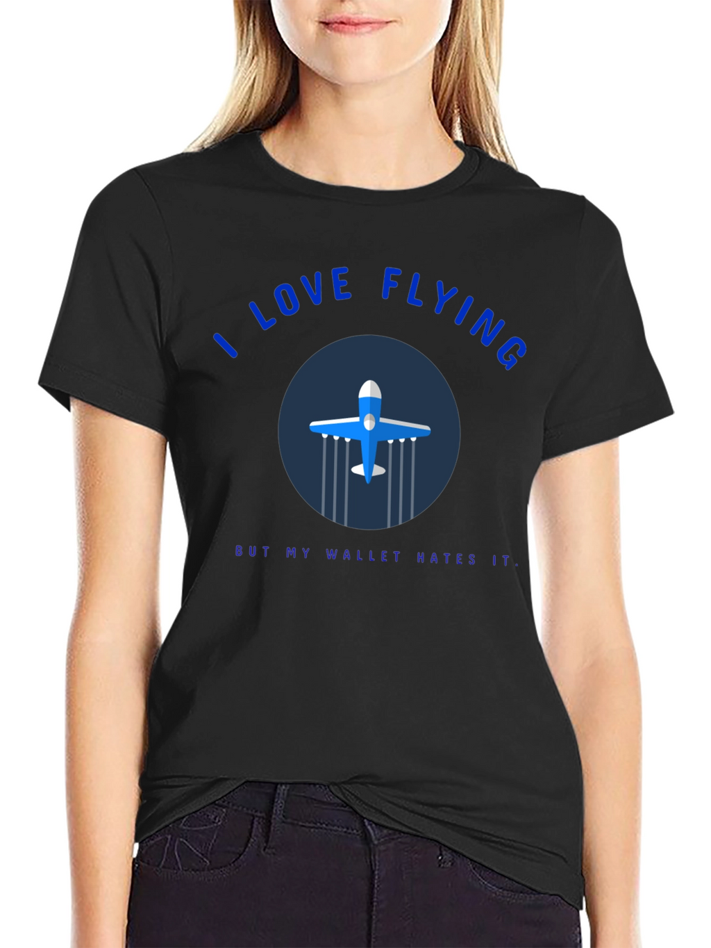 I Love Flying Graphic Tee - Pilot Gift