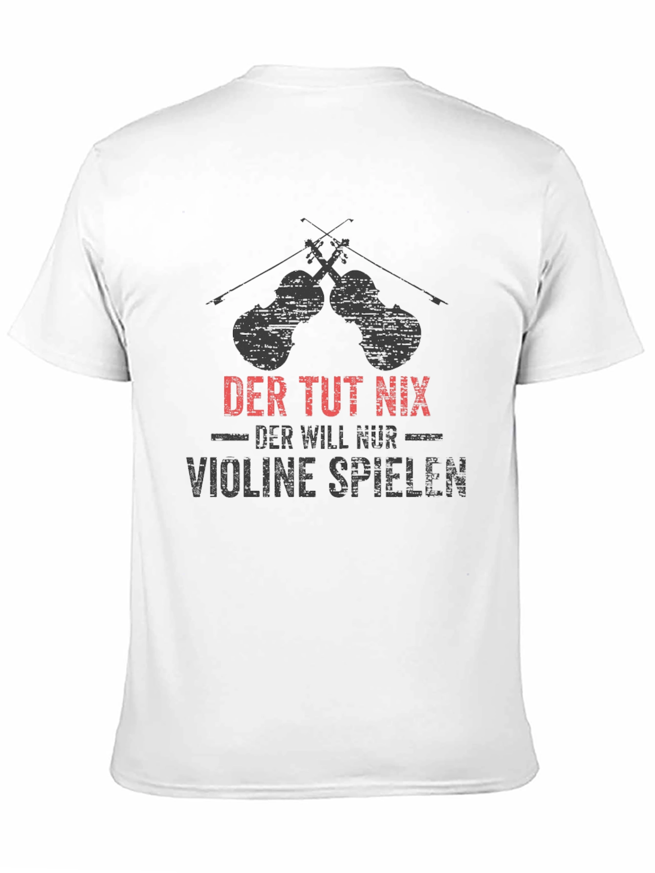 Der Tut Nix Violinist T-Shirt - Black