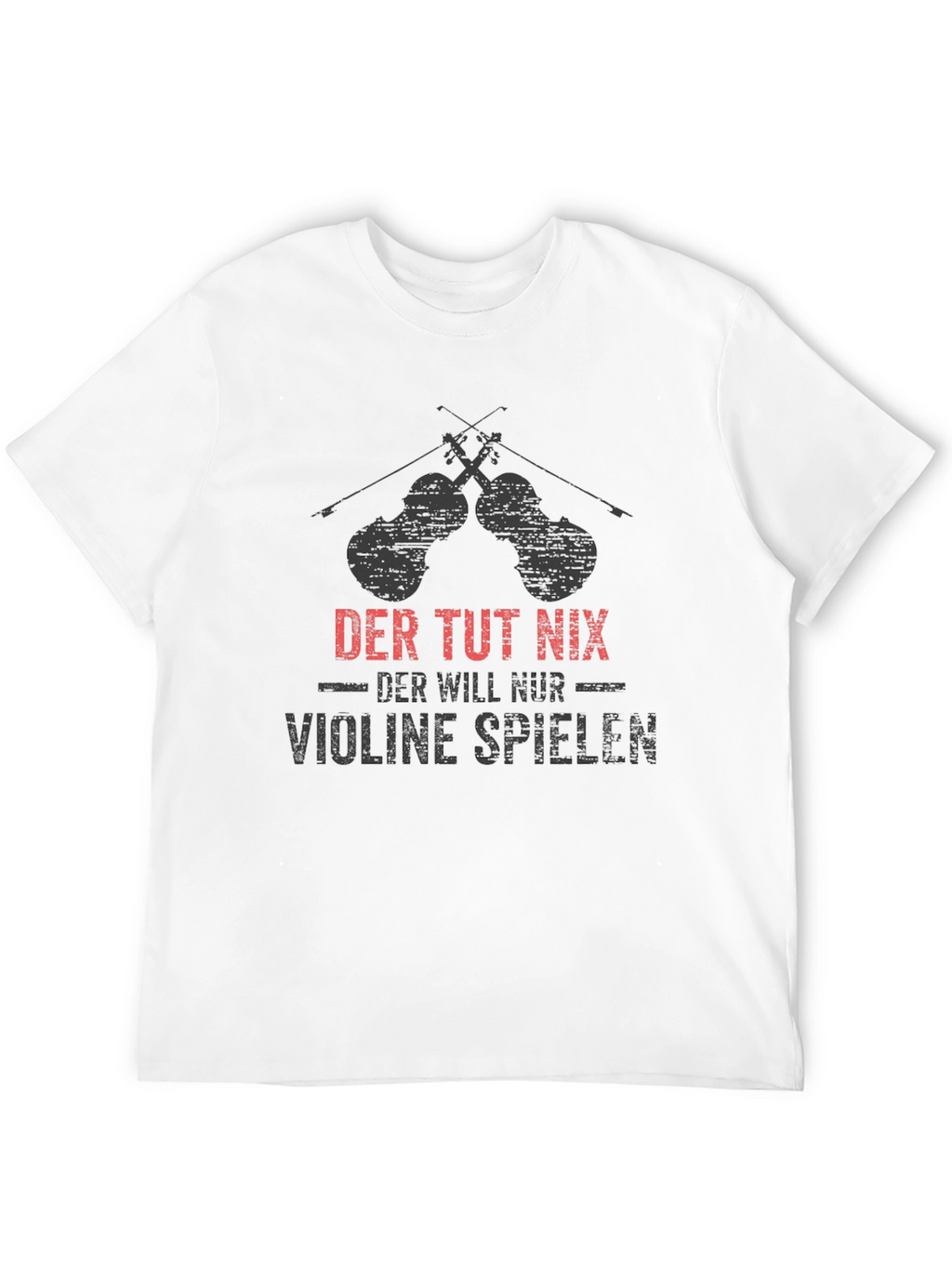 Der Tut Nix Violinist T-Shirt - Black