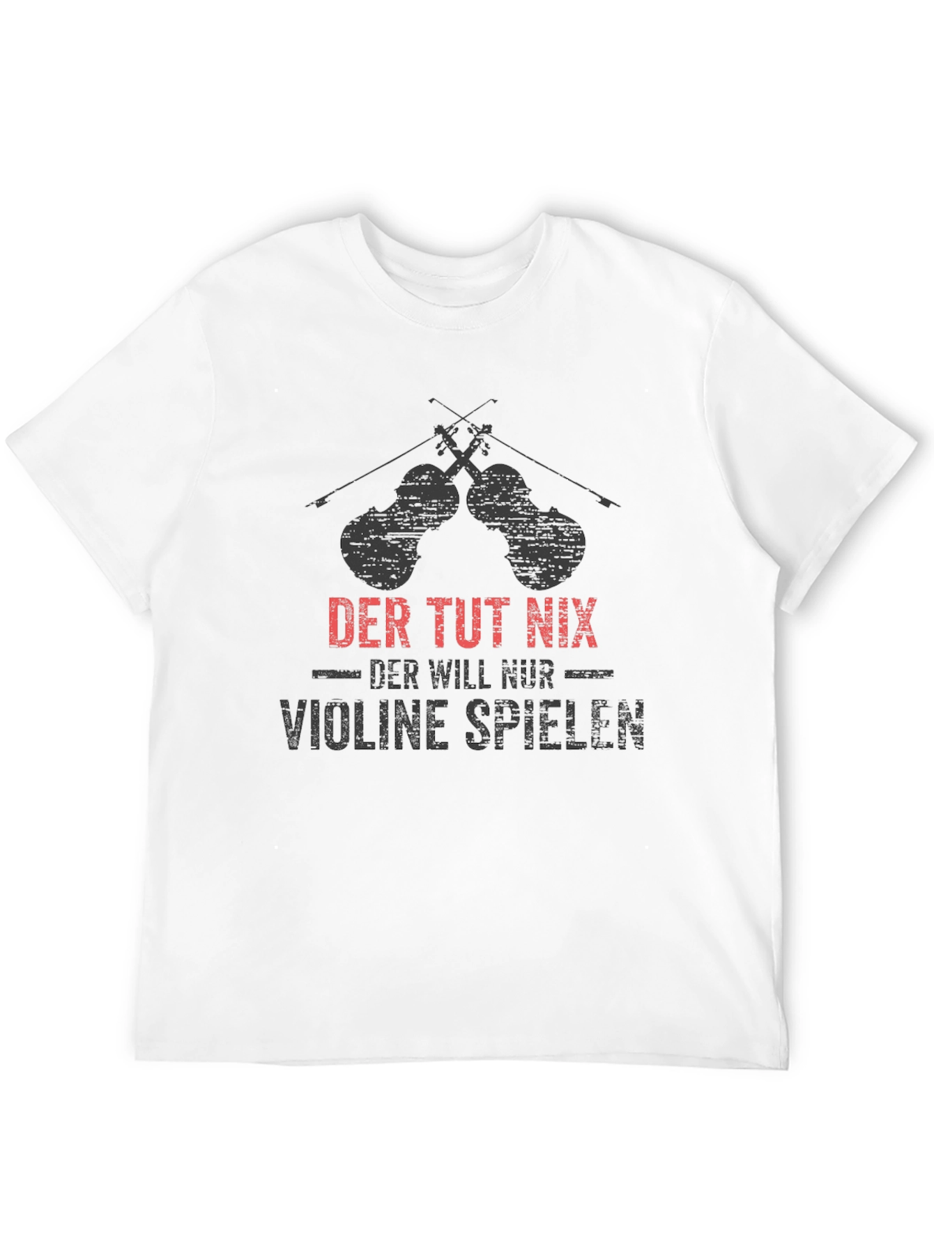Der Tut Nix Violinist T-Shirt - Black