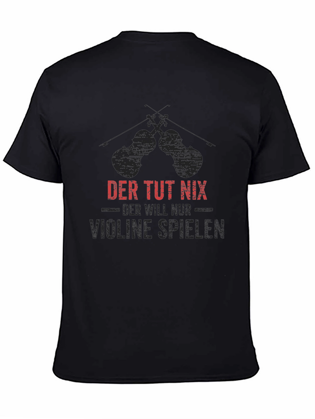 Der Tut Nix Violinist T-Shirt - Black
