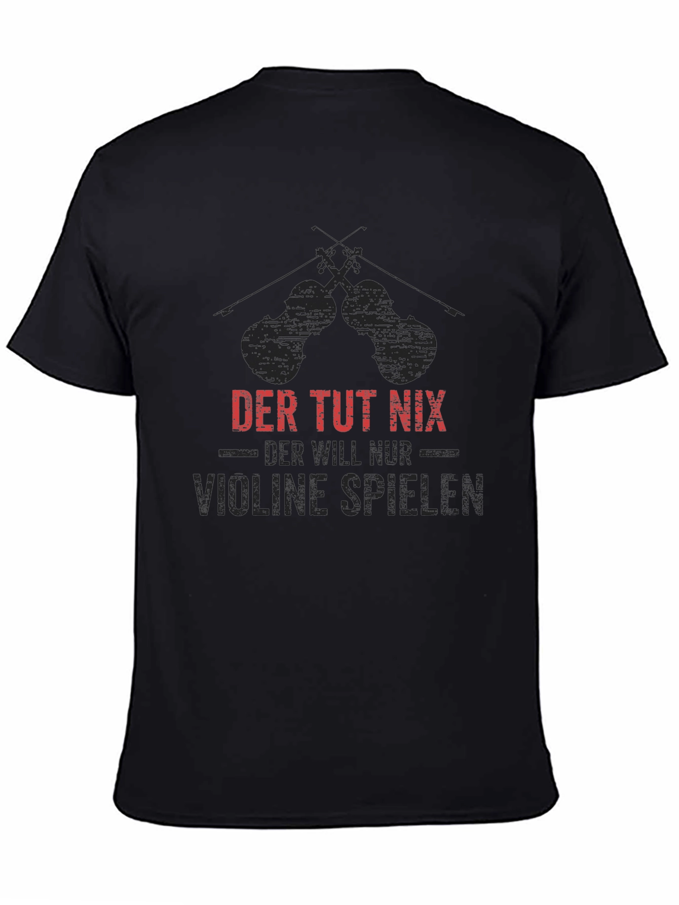 Der Tut Nix Violinist T-Shirt - Black