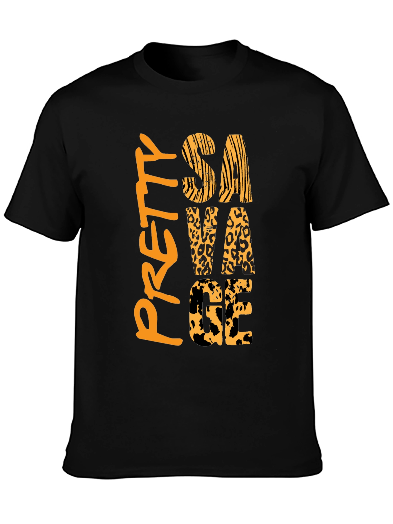 Pretty Savage Graphic Print Tee - Black