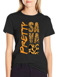 Pretty Savage Graphic Print Tee - Black