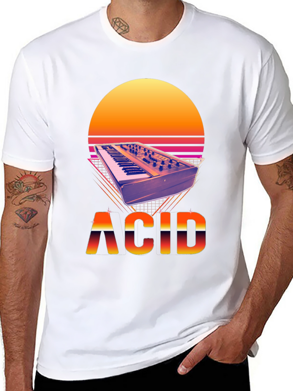 Synthwave Acid T-Shirt - Retro Style