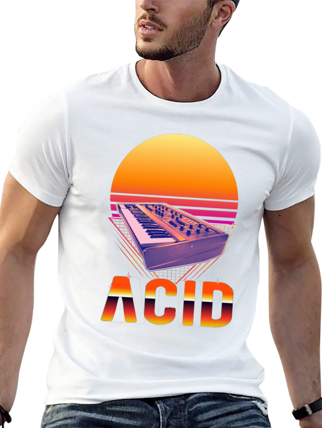 Synthwave Acid T-Shirt - Retro Style