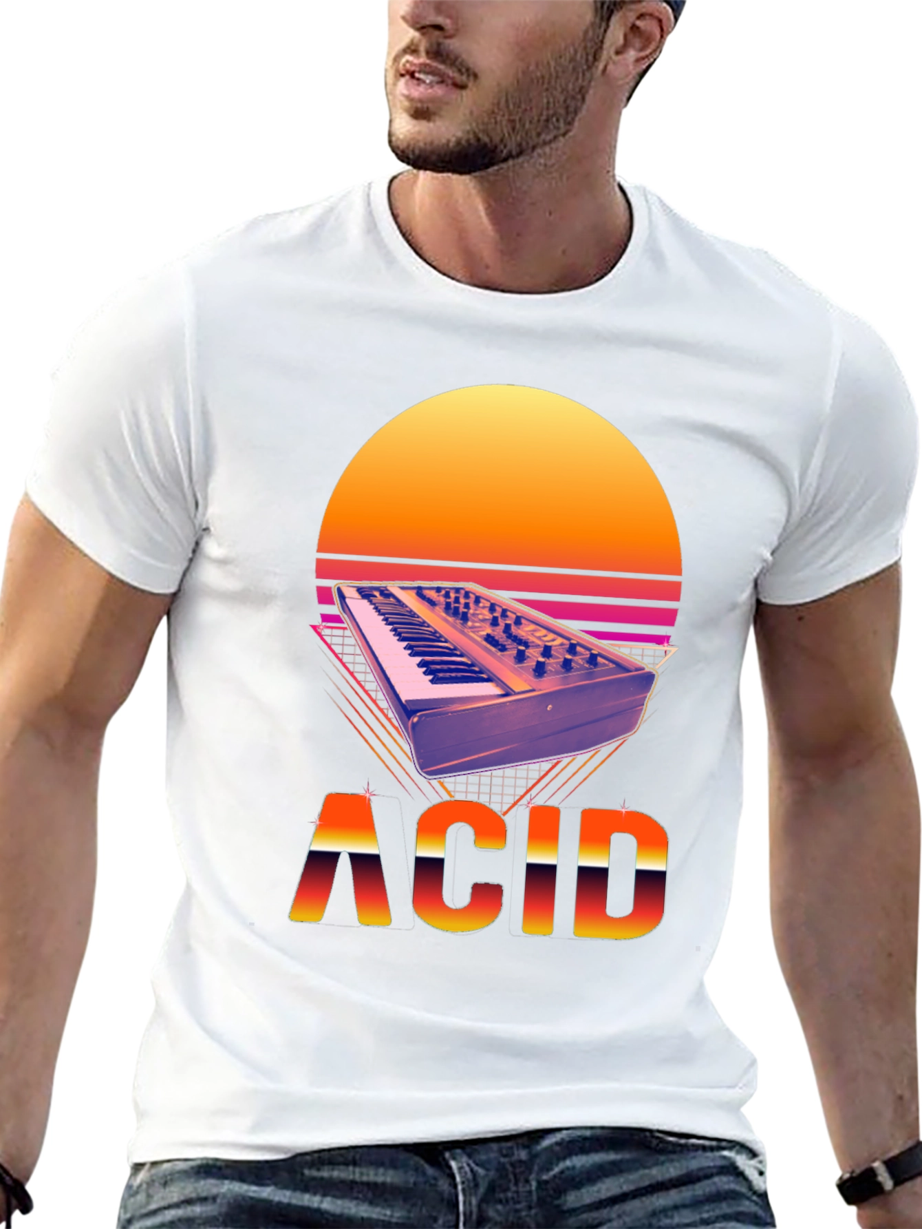 Synthwave Acid T-Shirt - Retro Style