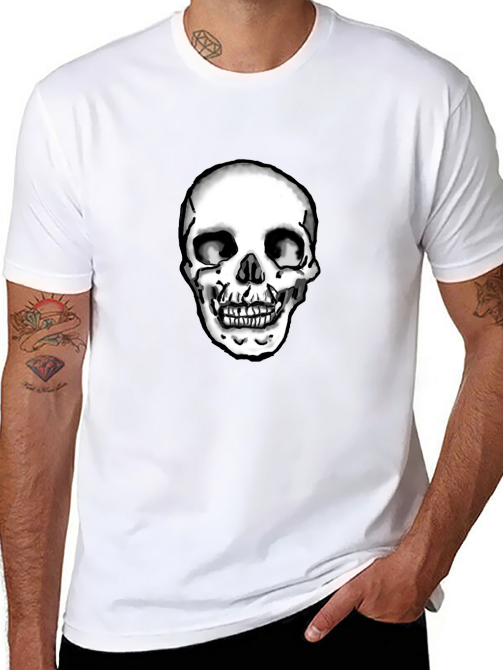 Skull Graphic Tee - Mens Short Sleeve Shirt