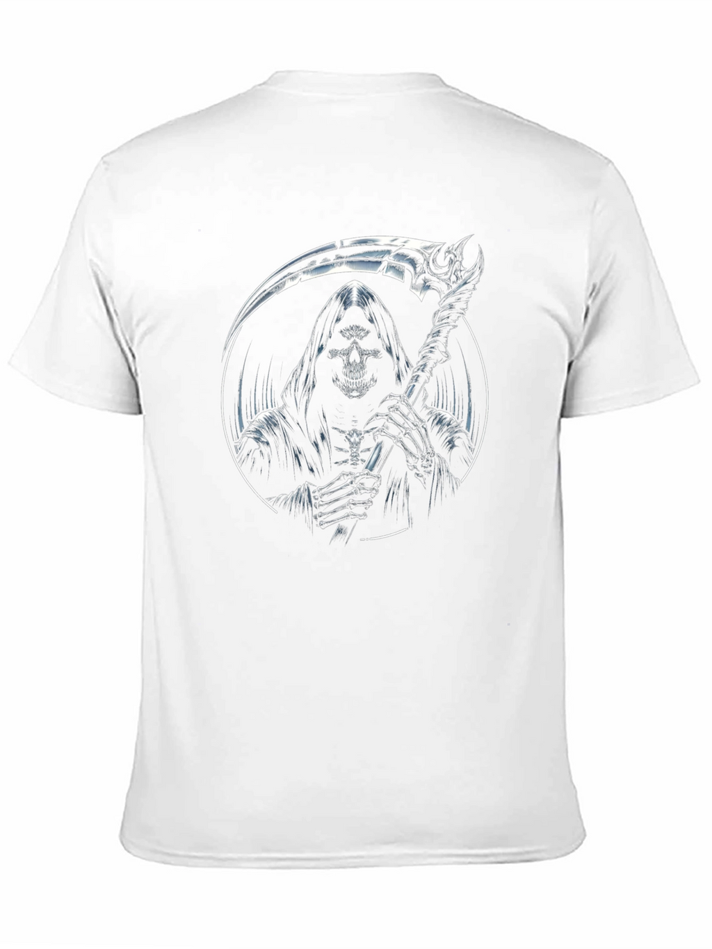Grim Reaper Graphic Print Black T-Shirt
