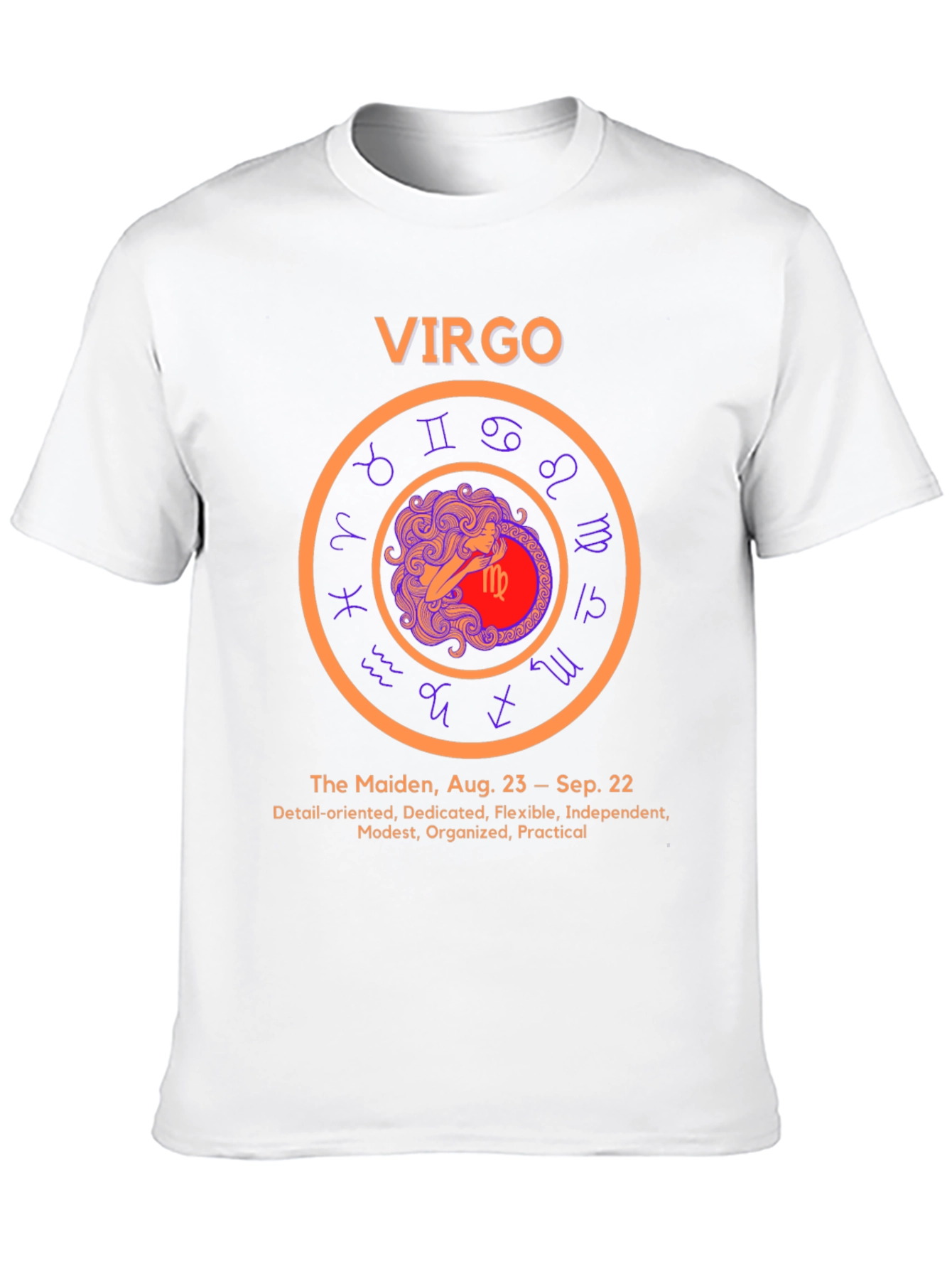 Virgo Zodiac Sign T-Shirt - Aug 23 to Sep 22 Birthday Gift