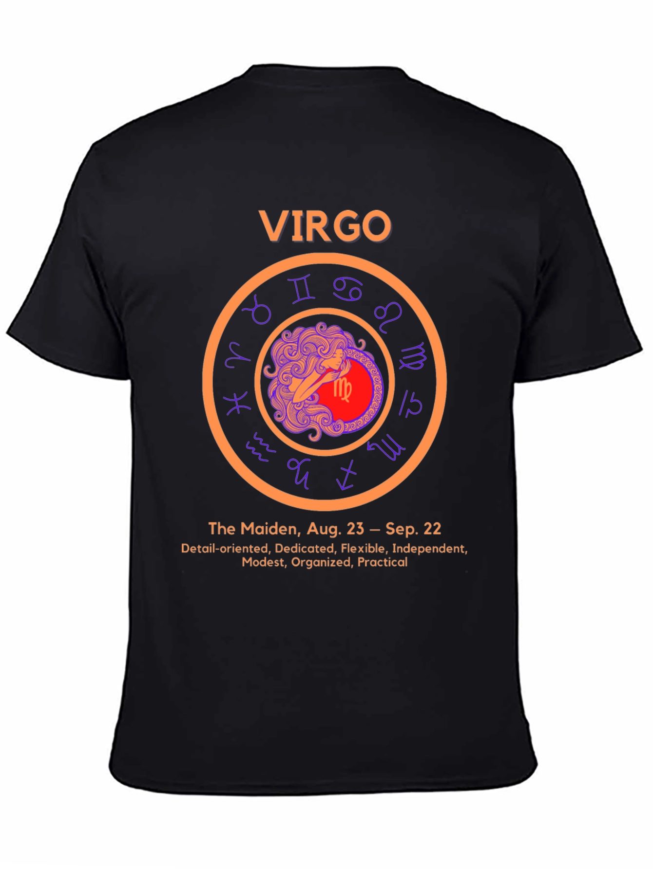 Virgo Zodiac Sign T-Shirt - Aug 23 to Sep 22 Birthday Gift