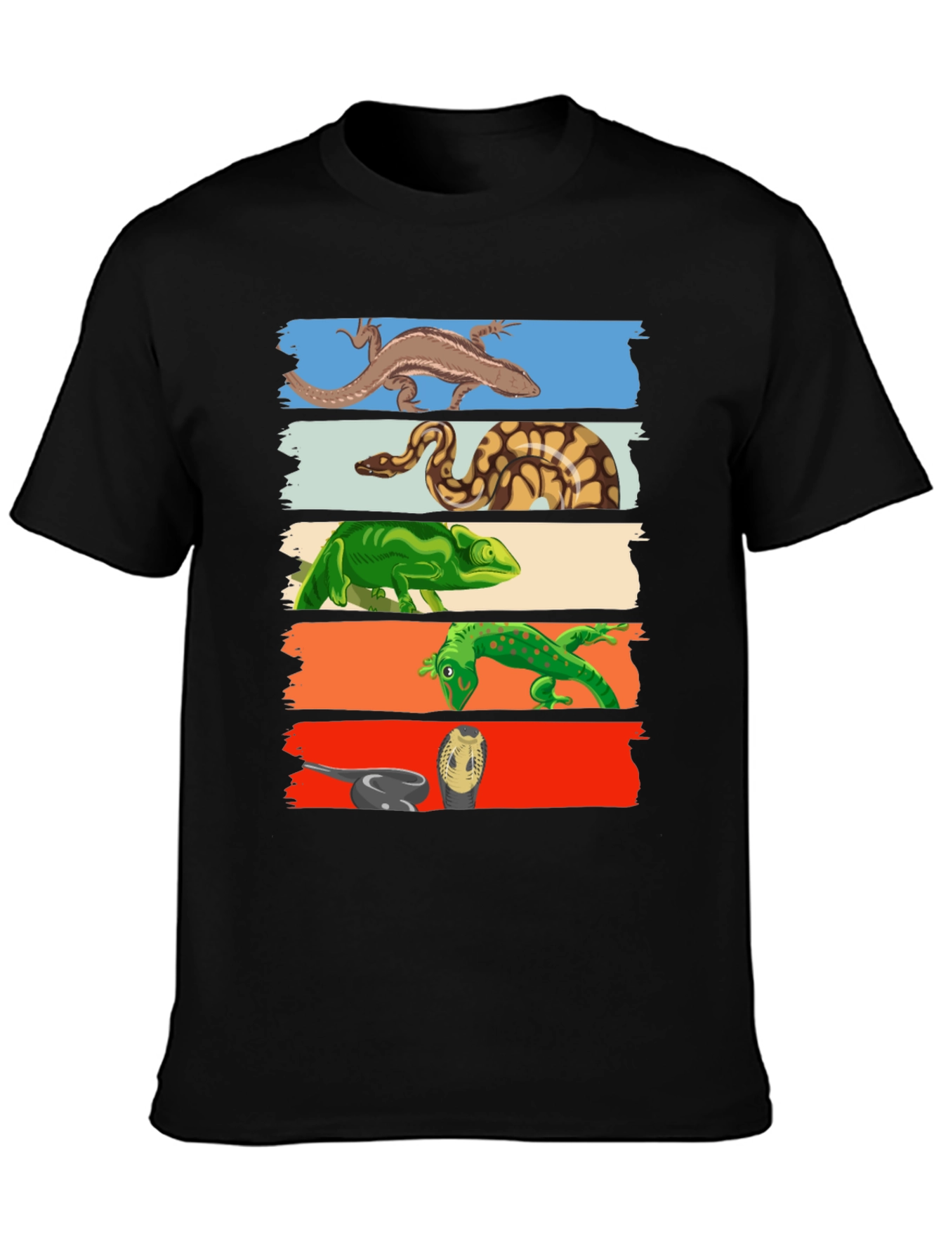Reptile Lover T-Shirt: Lizards Snakes Graphic Tee