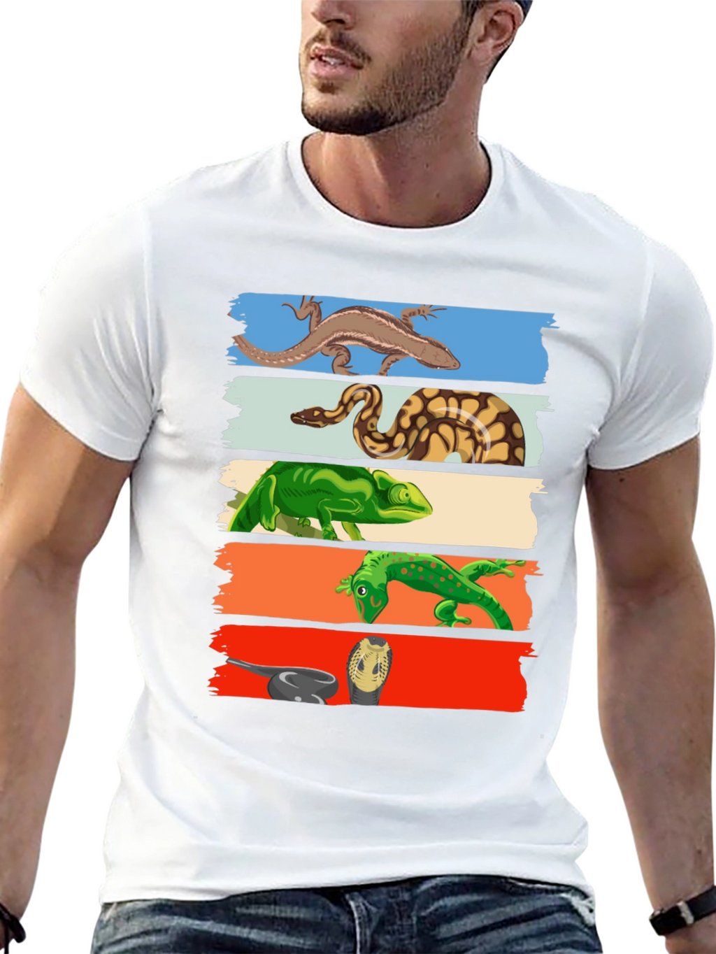 Reptile Lover T-Shirt: Lizards Snakes Graphic Tee