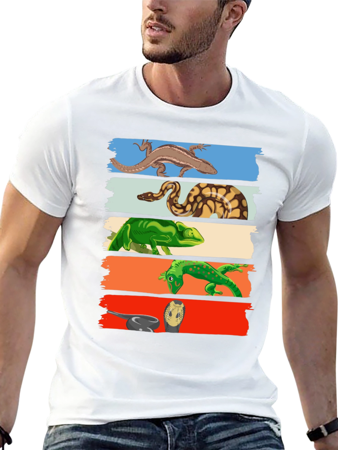 Reptile Lover T-Shirt: Lizards Snakes Graphic Tee