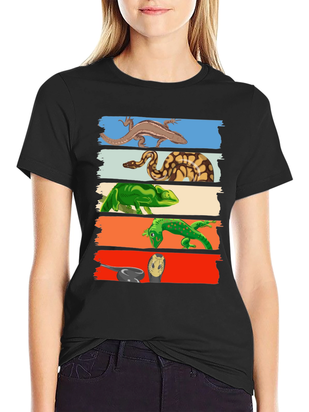 Reptile Lover T-Shirt: Lizards Snakes Graphic Tee