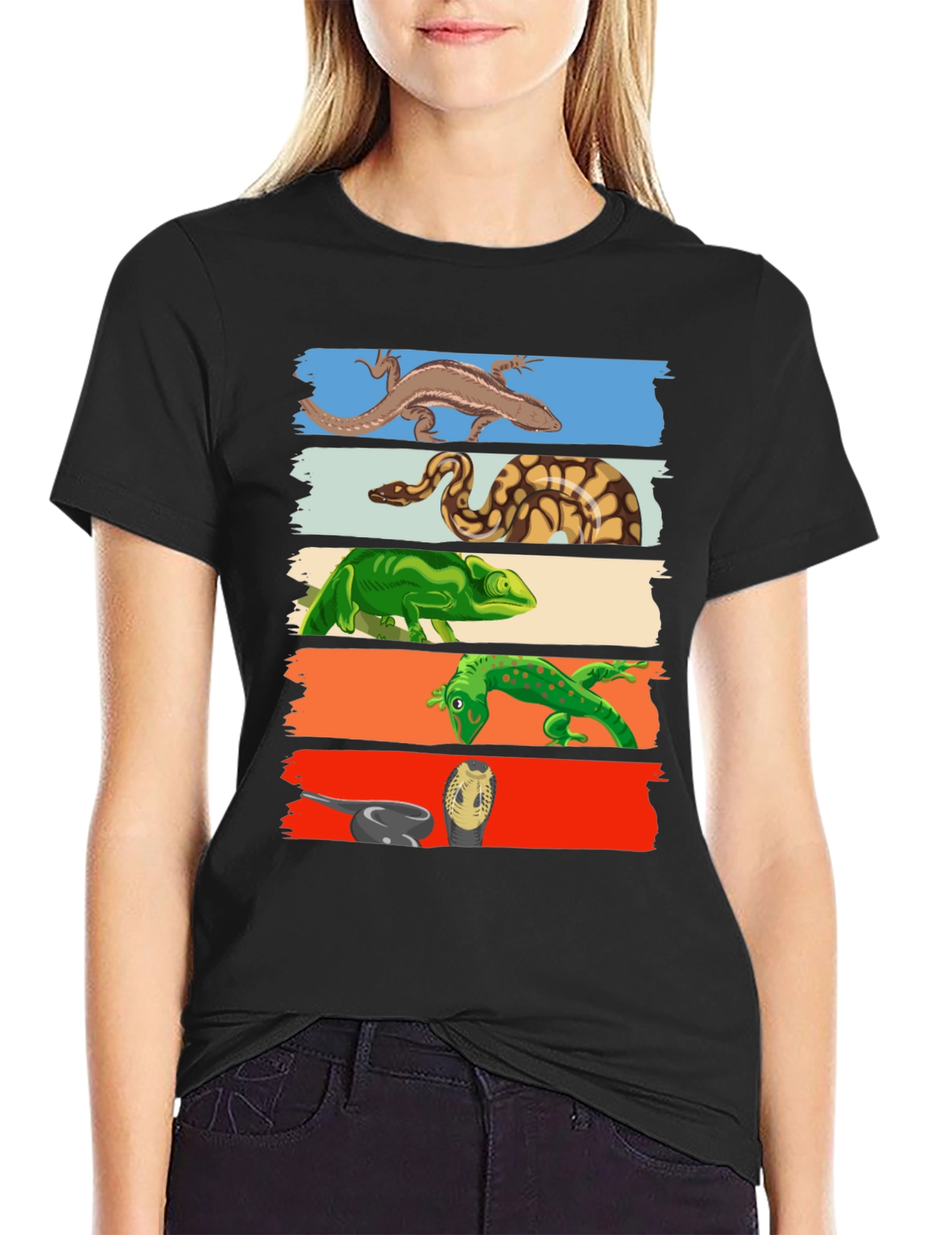 Reptile Lover T-Shirt: Lizards Snakes Graphic Tee