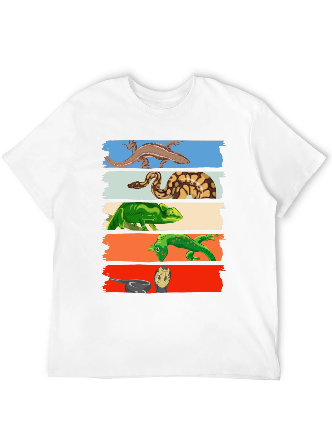Reptile Lover T-Shirt: Lizards Snakes Graphic Tee