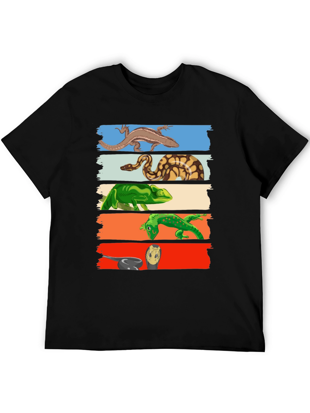 Reptile Lover T-Shirt: Lizards Snakes Graphic Tee