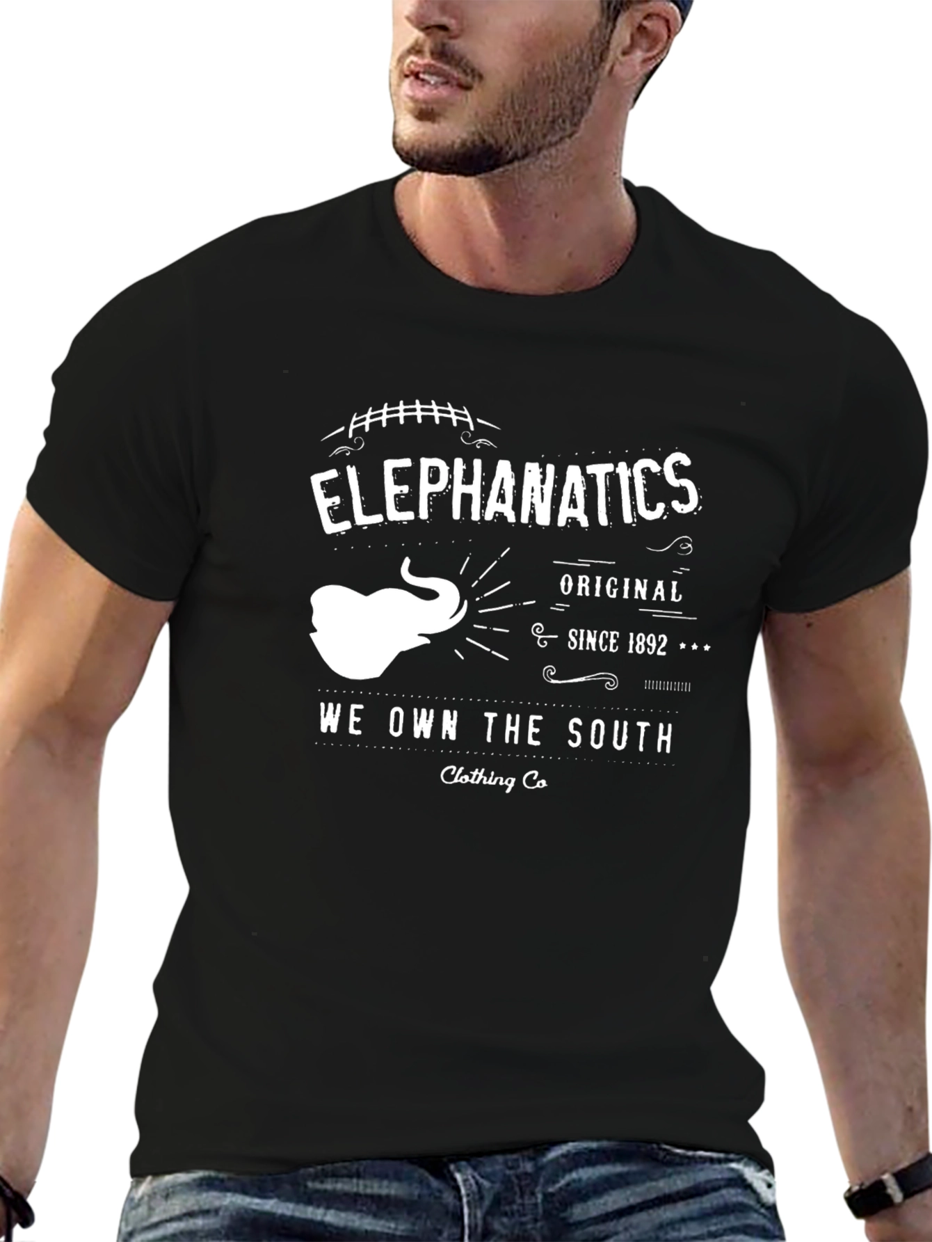 Elephanatics Black Graphic Tee - We Own The South