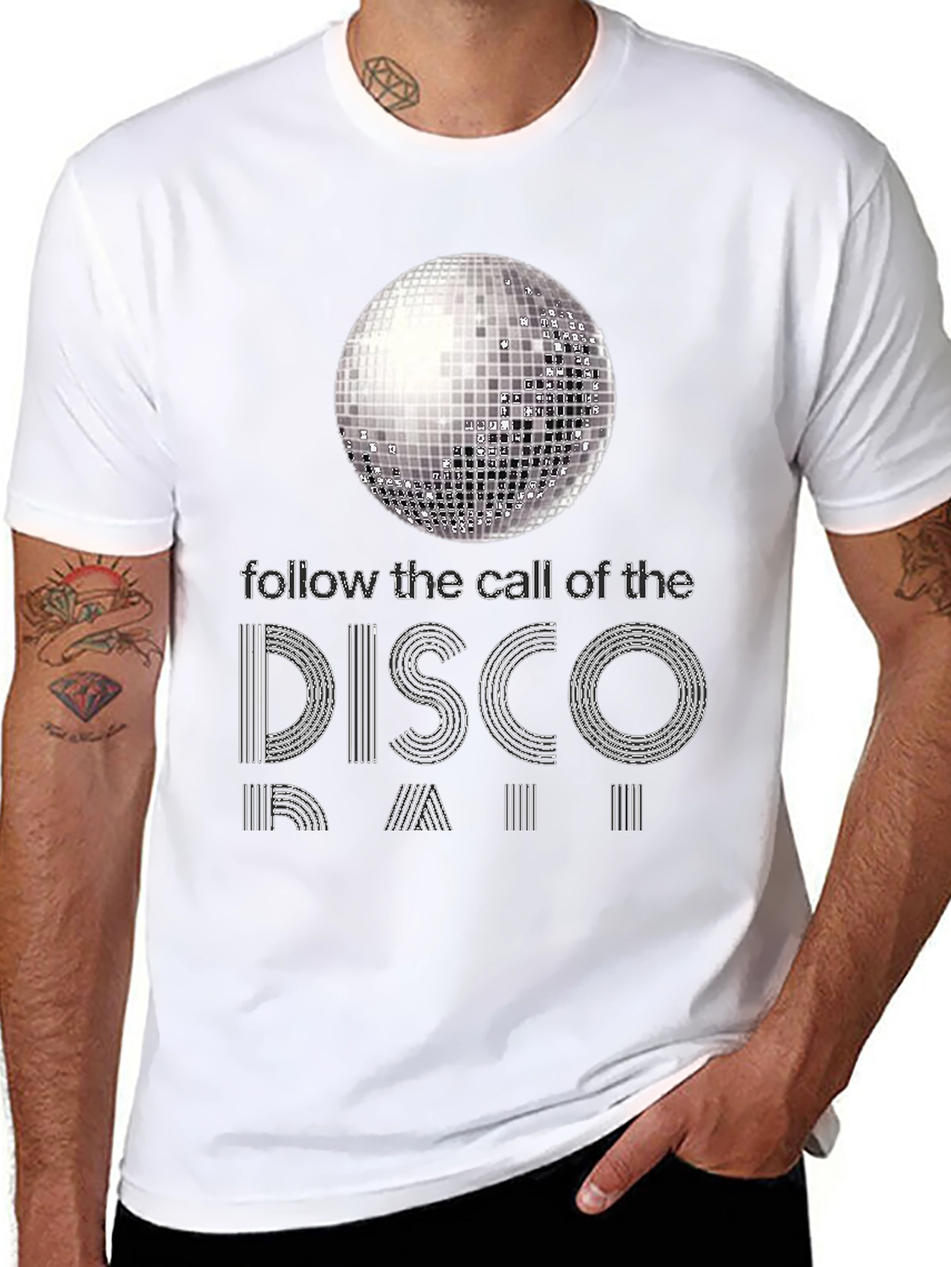 Disco Ball Graphic T-Shirt