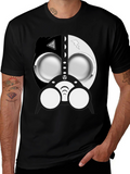 Cool Gas Mask Graphic Black T-Shirt
