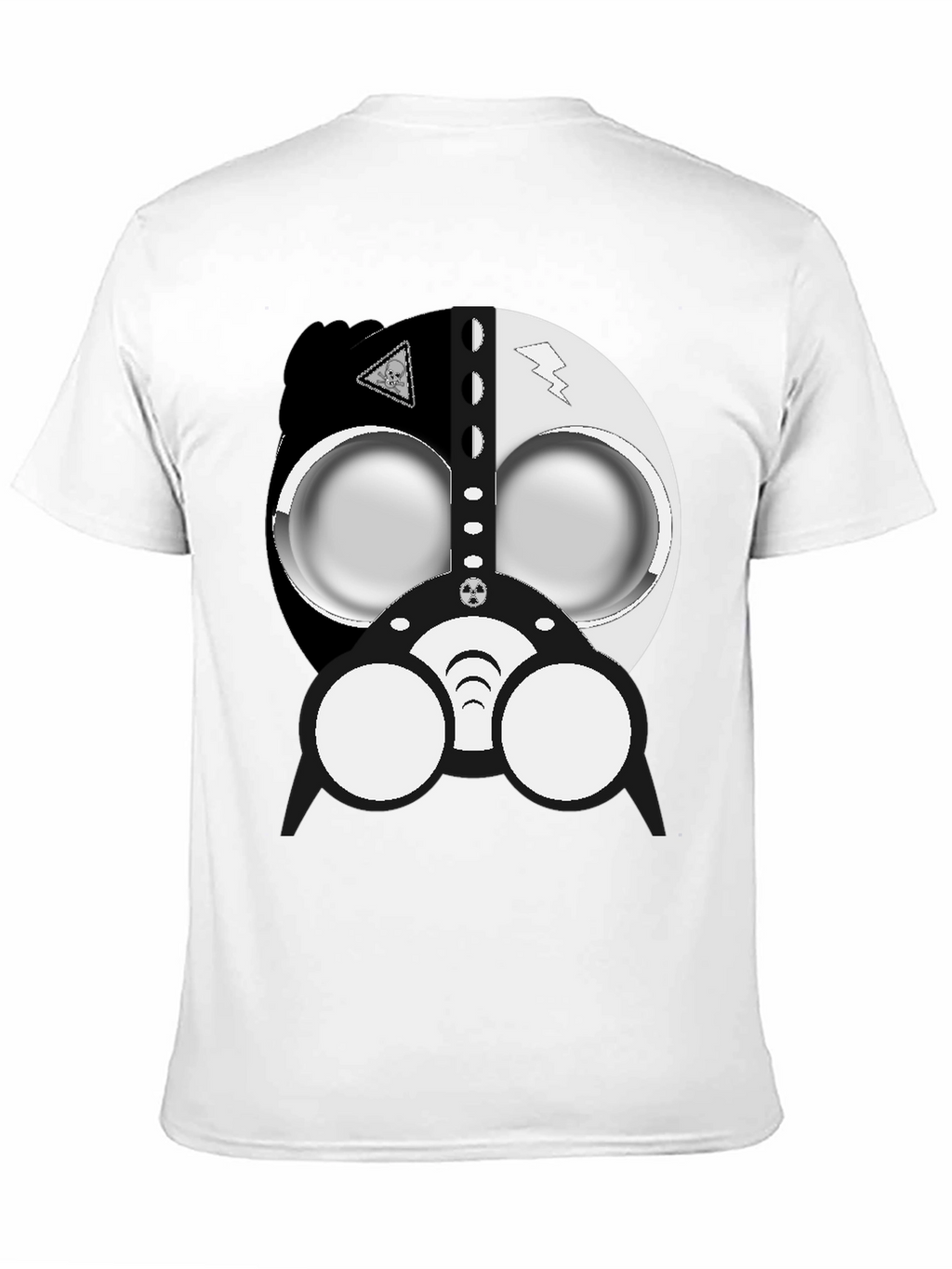 Cool Gas Mask Graphic Black T-Shirt