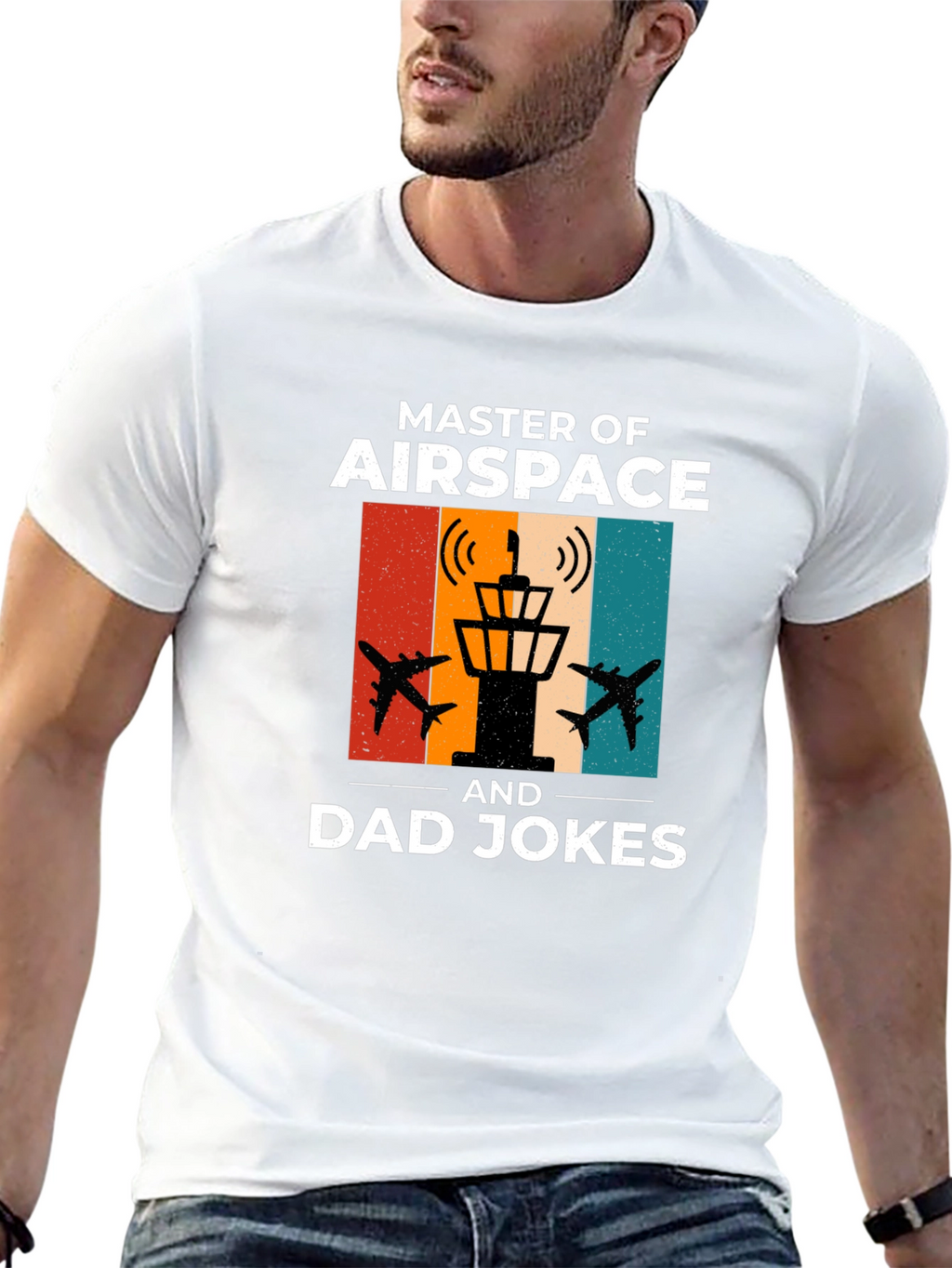 Master of Airspace Dad Jokes Funny T-Shirt