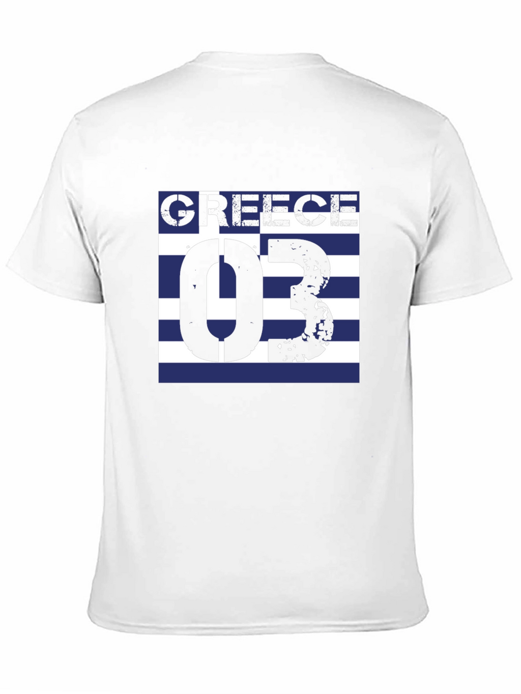 Greece Flag T-Shirt - Black Graphic Tee
