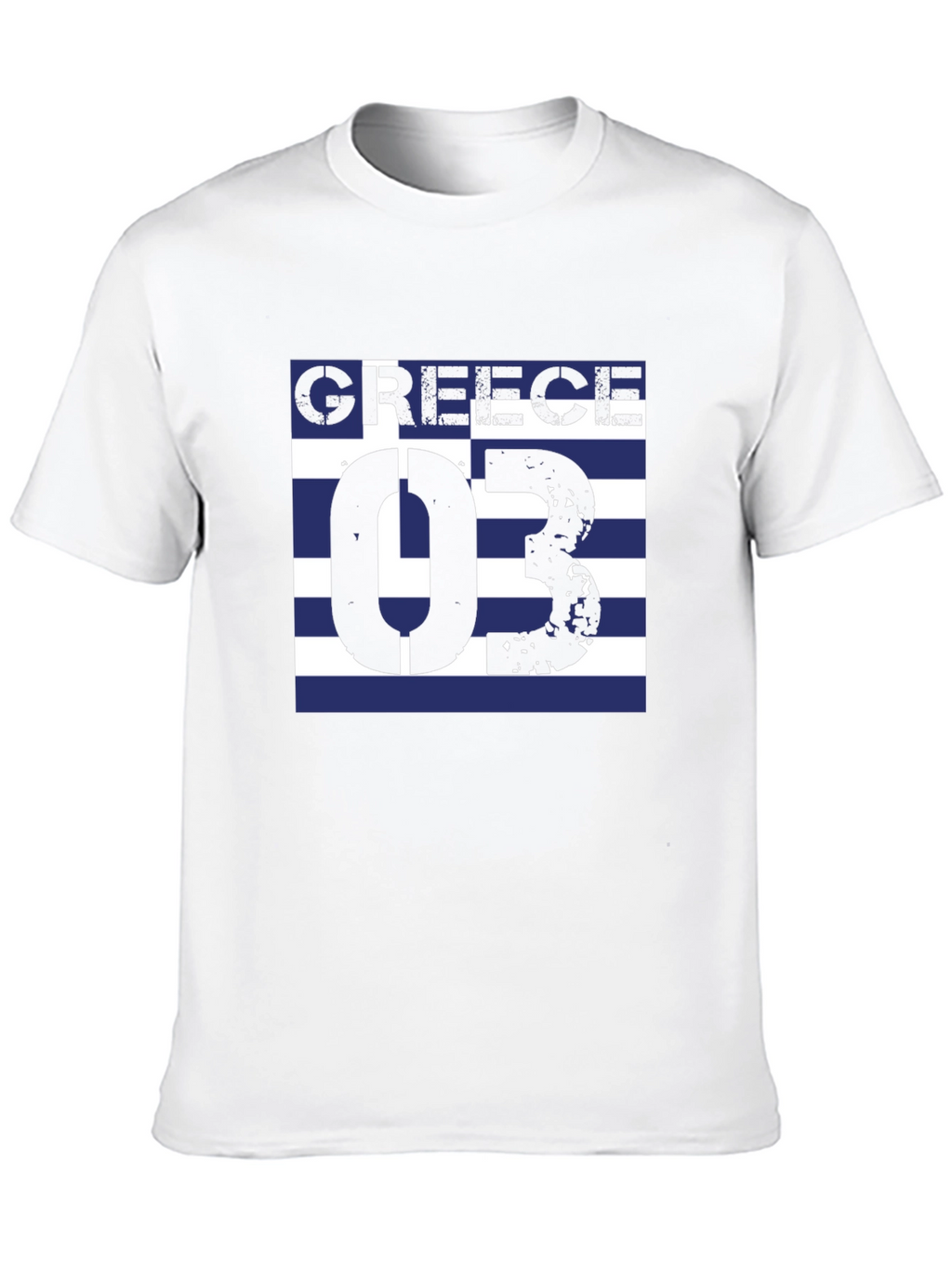 Greece Flag T-Shirt - Black Graphic Tee