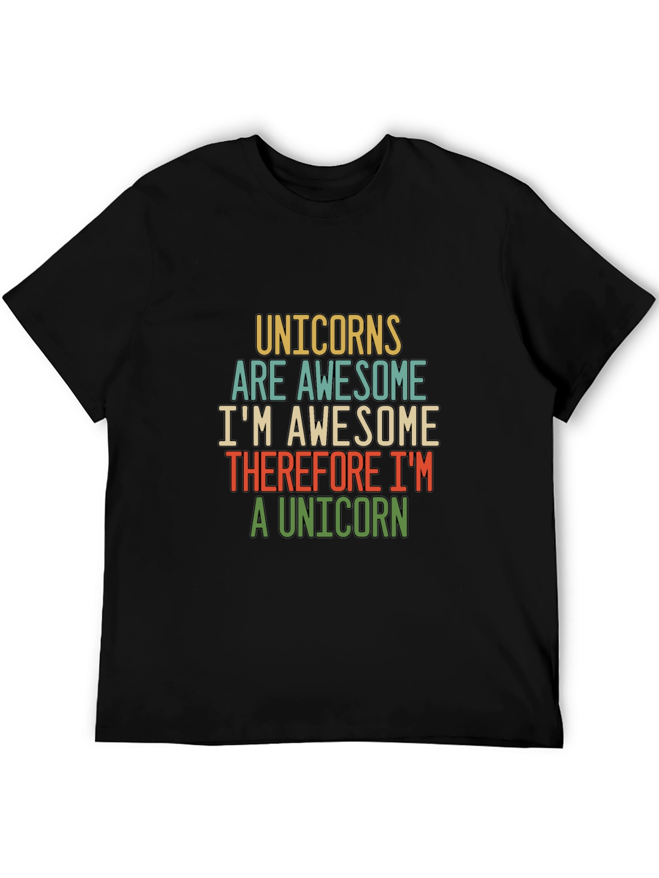 Unicorns Are Awesome Funny Mens T-Shirt