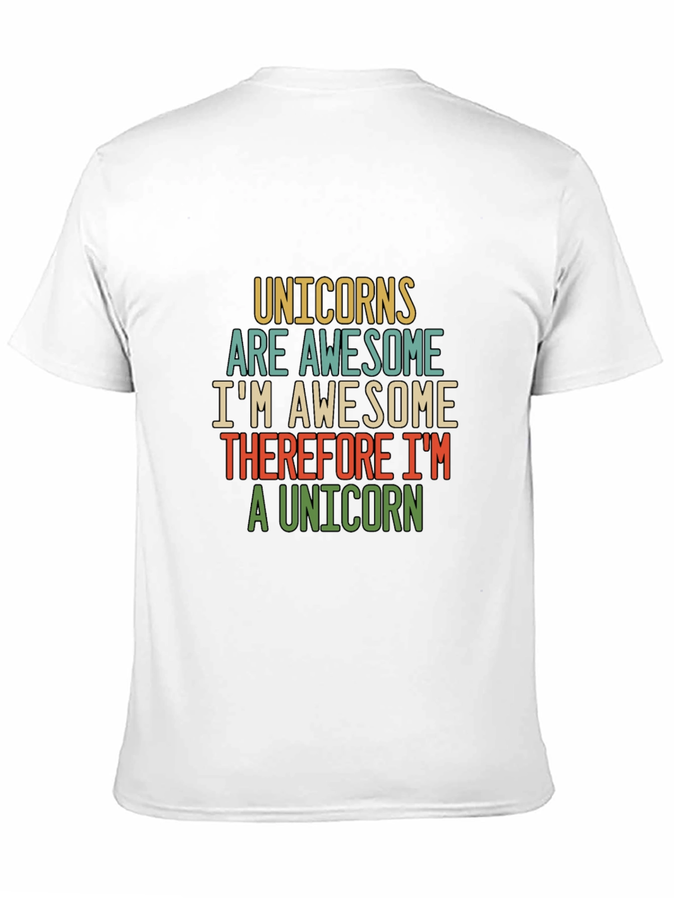 Unicorns Are Awesome Funny Mens T-Shirt
