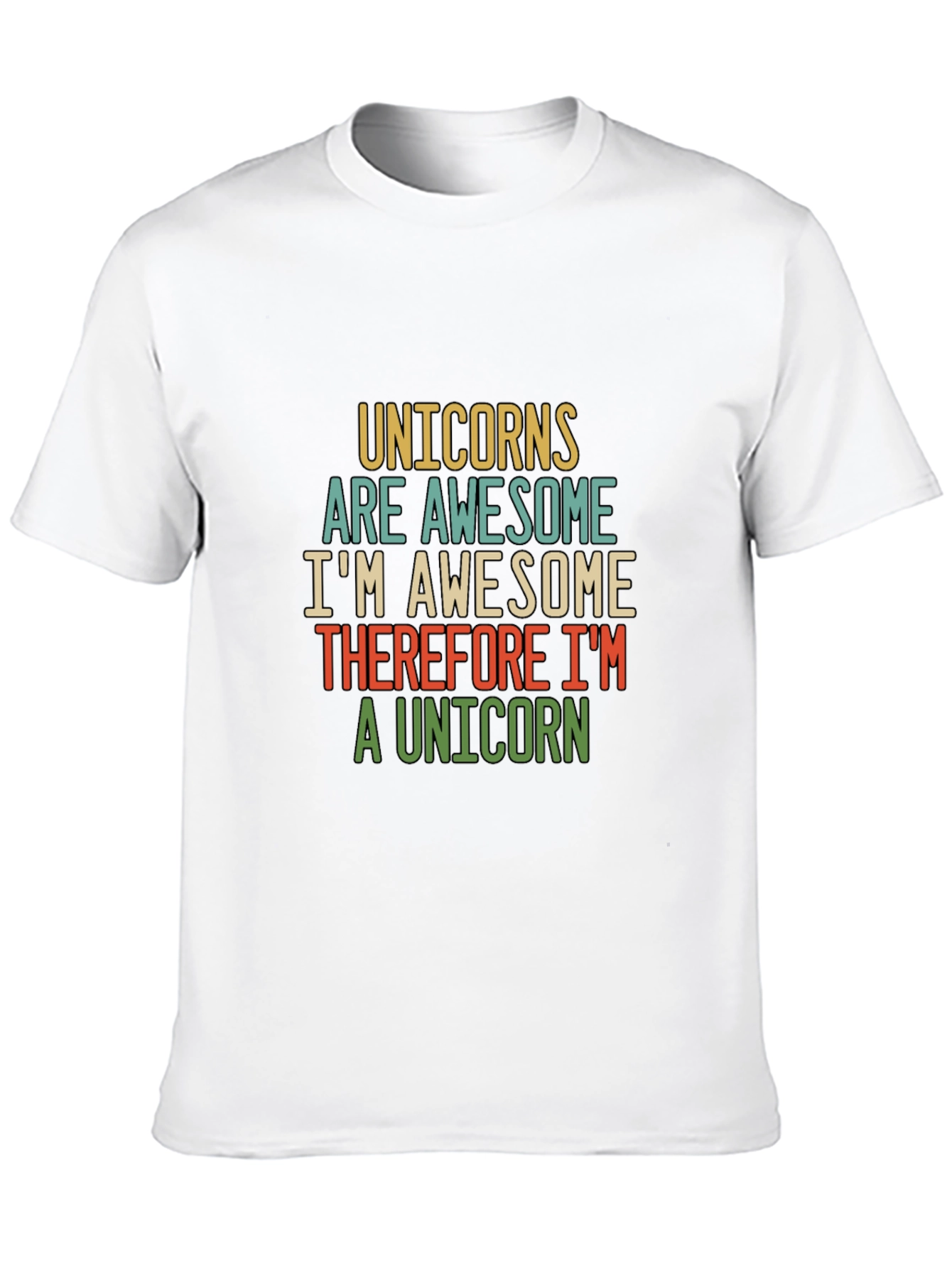 Unicorns Are Awesome Funny Mens T-Shirt