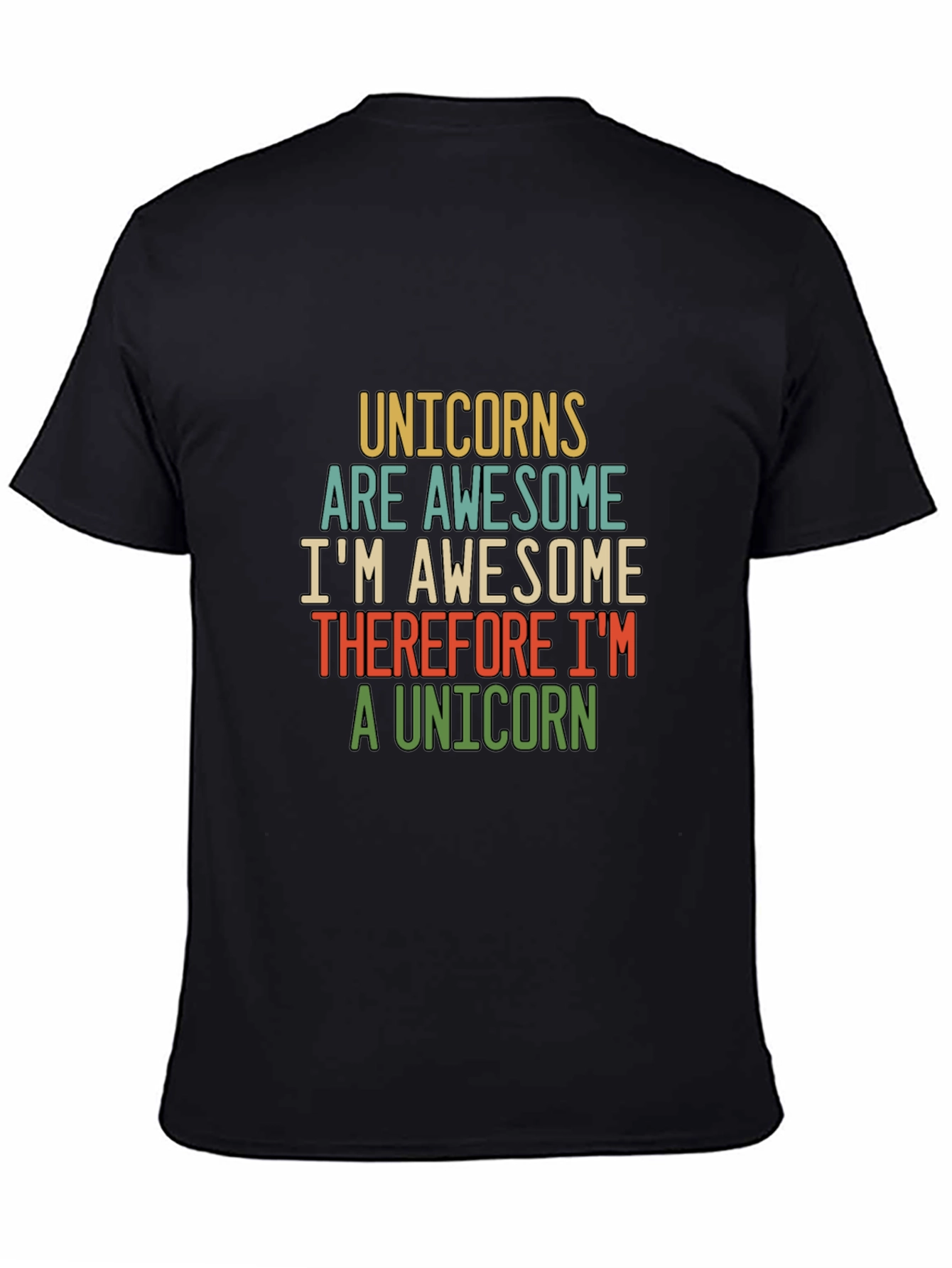 Unicorns Are Awesome Funny Mens T-Shirt