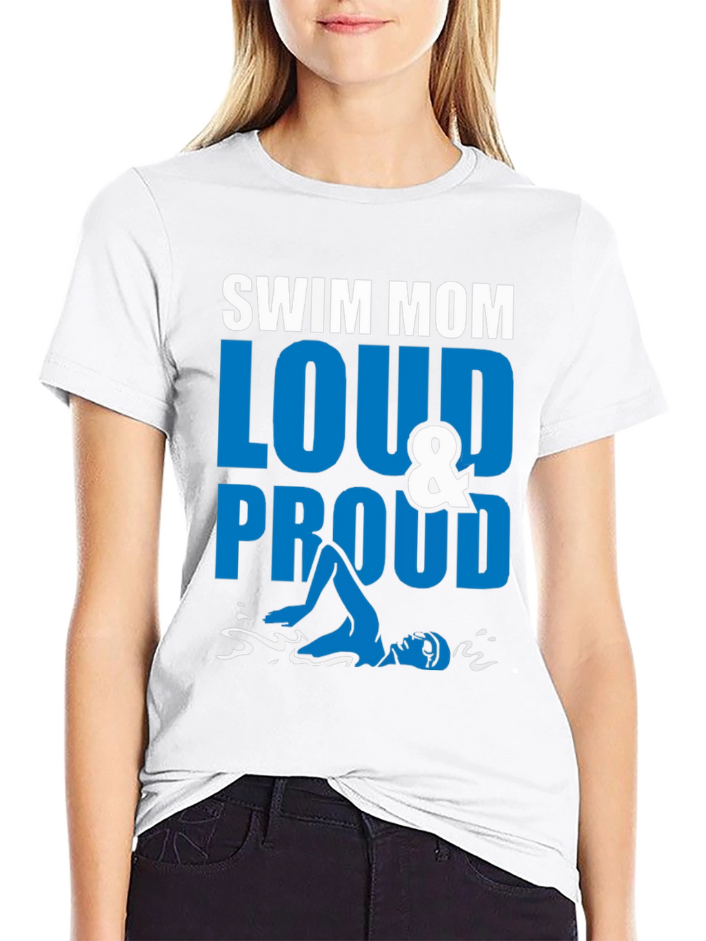 Swim Mom Loud & Proud Graphic Tee