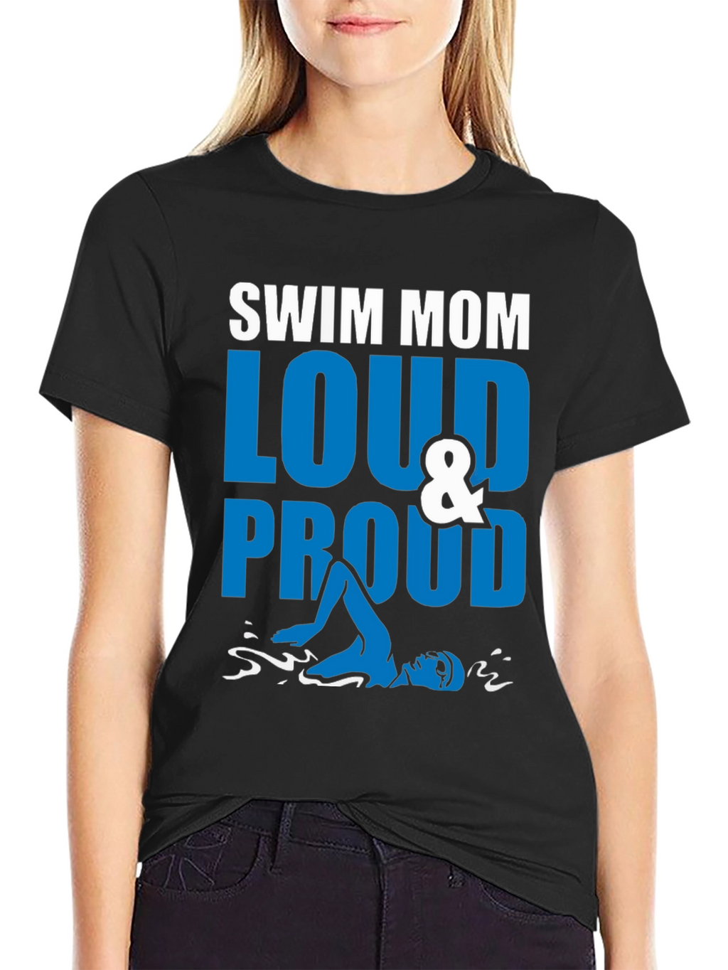 Swim Mom Loud & Proud Graphic Tee