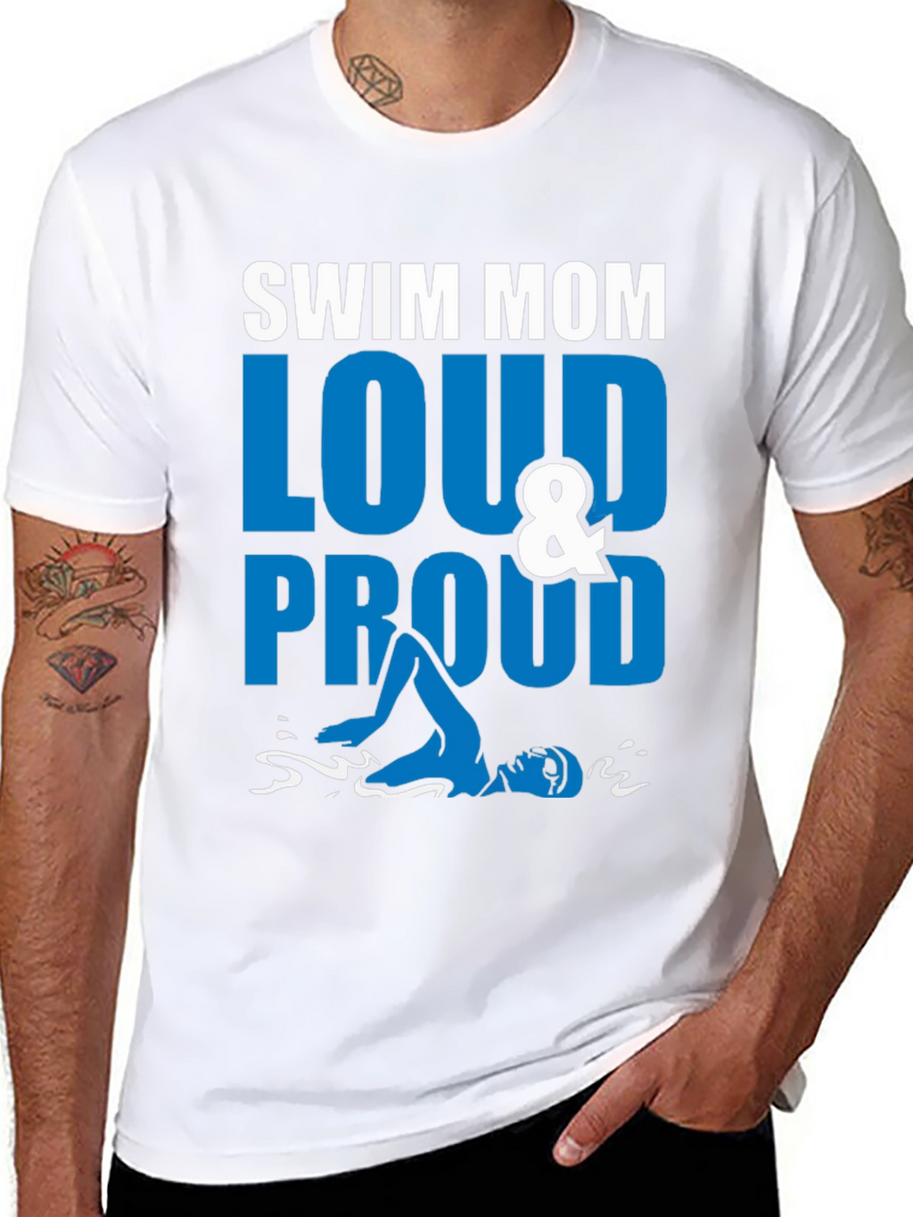 Swim Mom Loud & Proud Graphic Tee