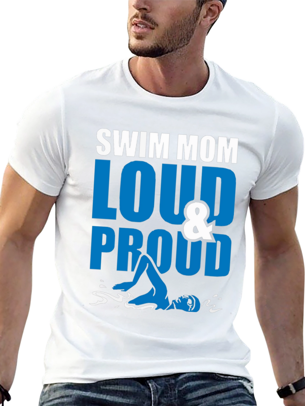 Swim Mom Loud & Proud Graphic Tee
